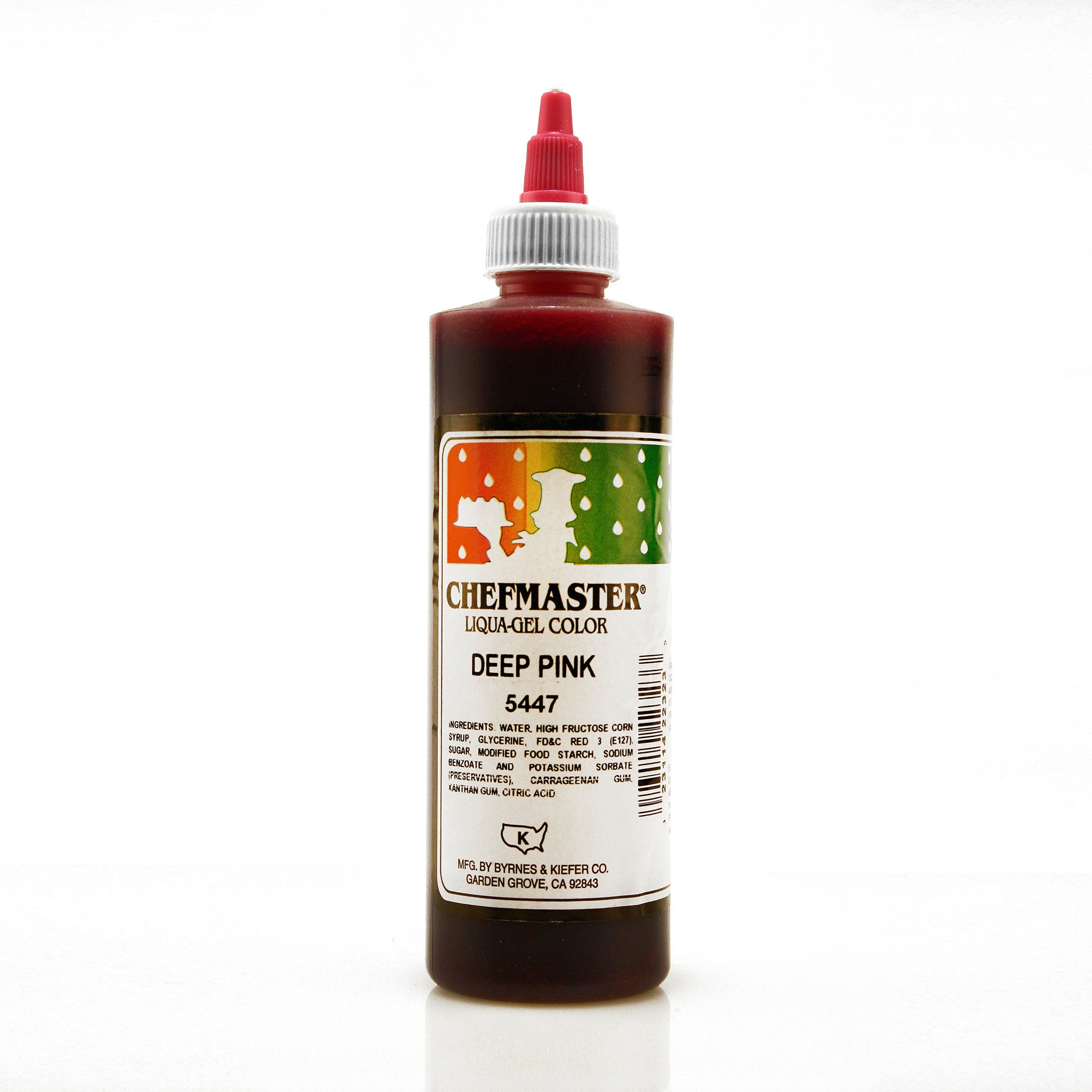 Chefmaster Deep Pink Color Liqua-Gel (10.5 oz Bottle)