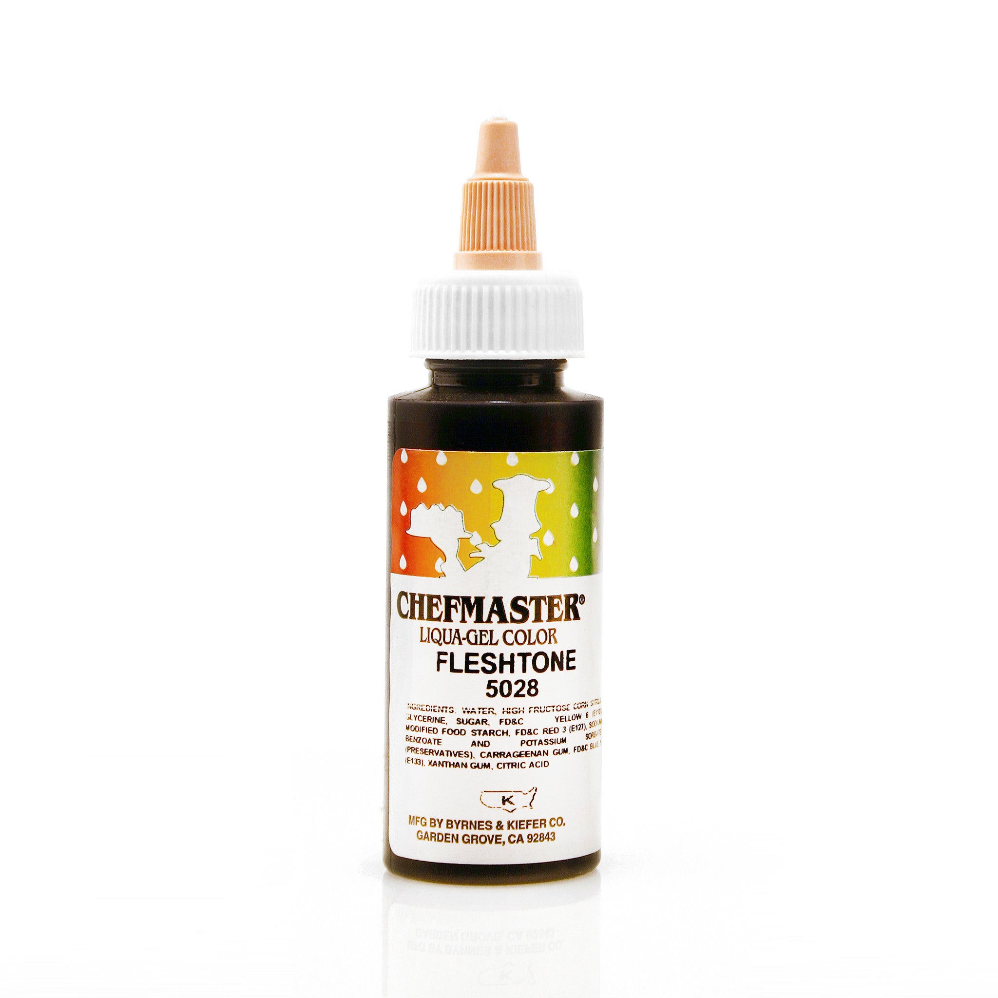 Chefmaster Fleshtone Color Liqua-Gel (2.3 oz Bottle)