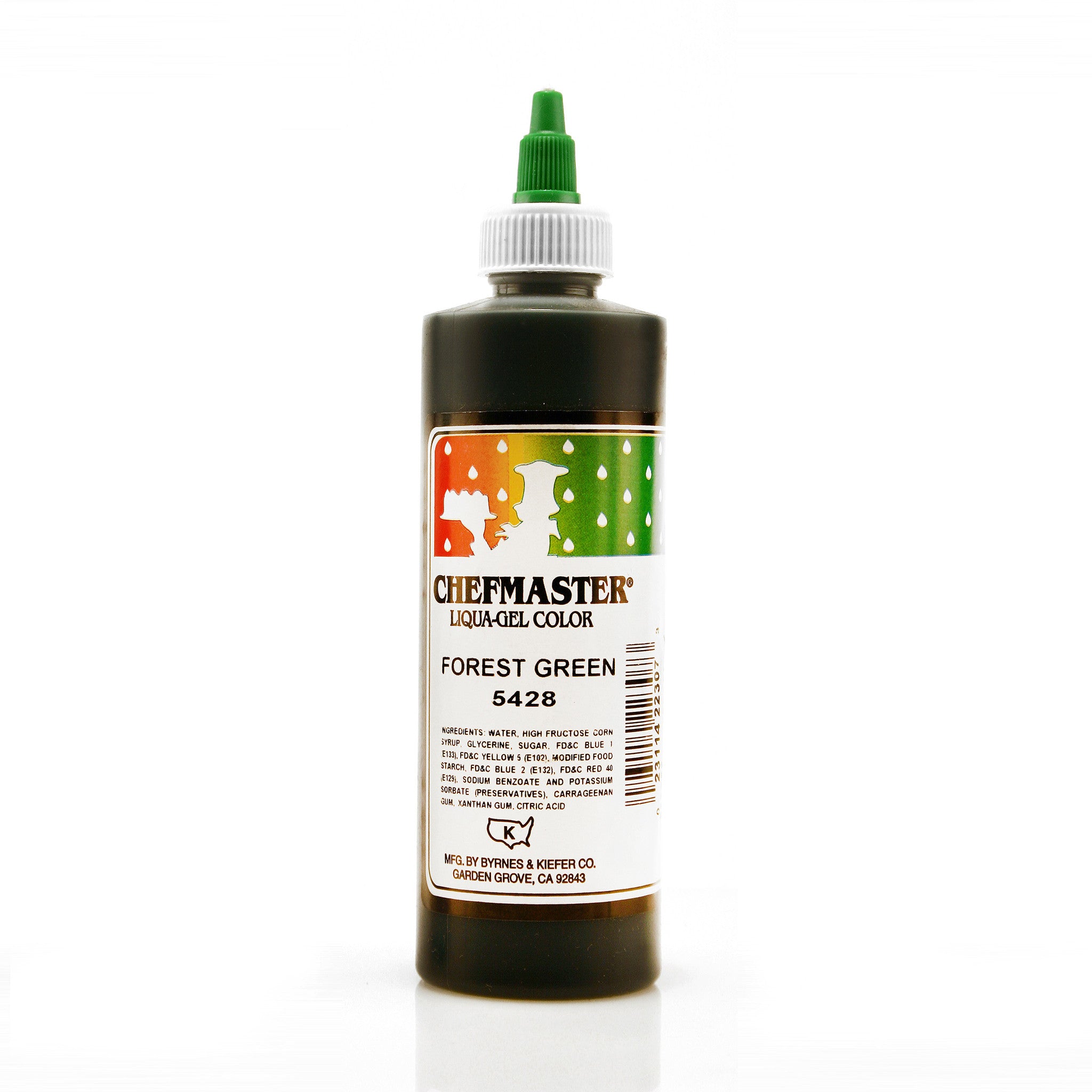 Chefmaster Forest Green Color Liqua-Gel (10.5 oz Bottle)