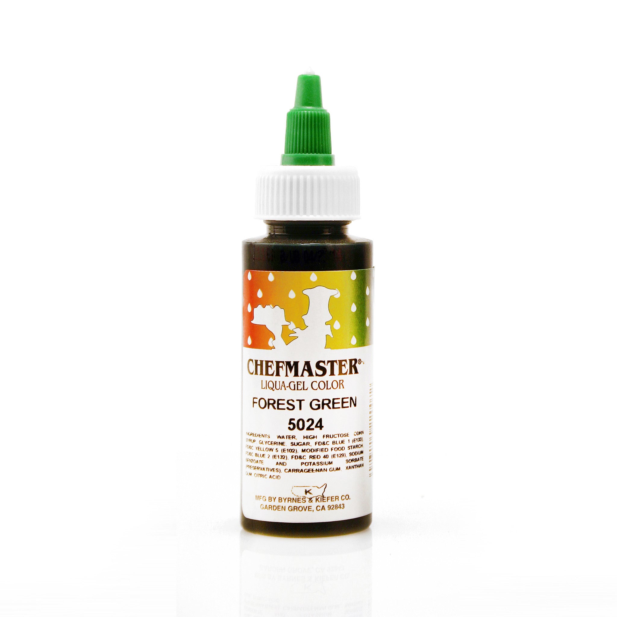 Chefmaster Forest Green Color Liqua-Gel (2.3 oz Bottle)