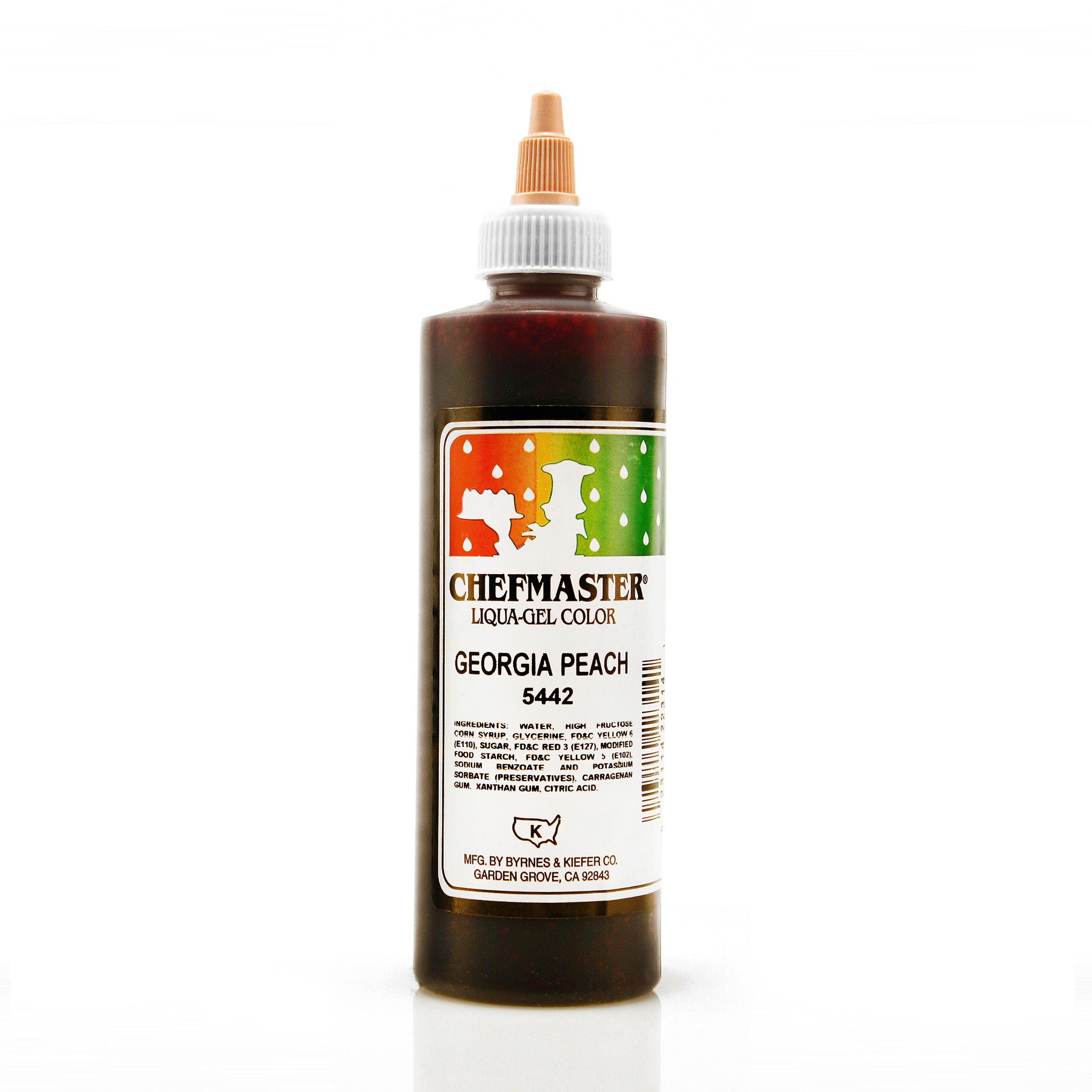 Chefmaster Georgia Peach Color Liqua-Gel (10.5 oz Bottle)