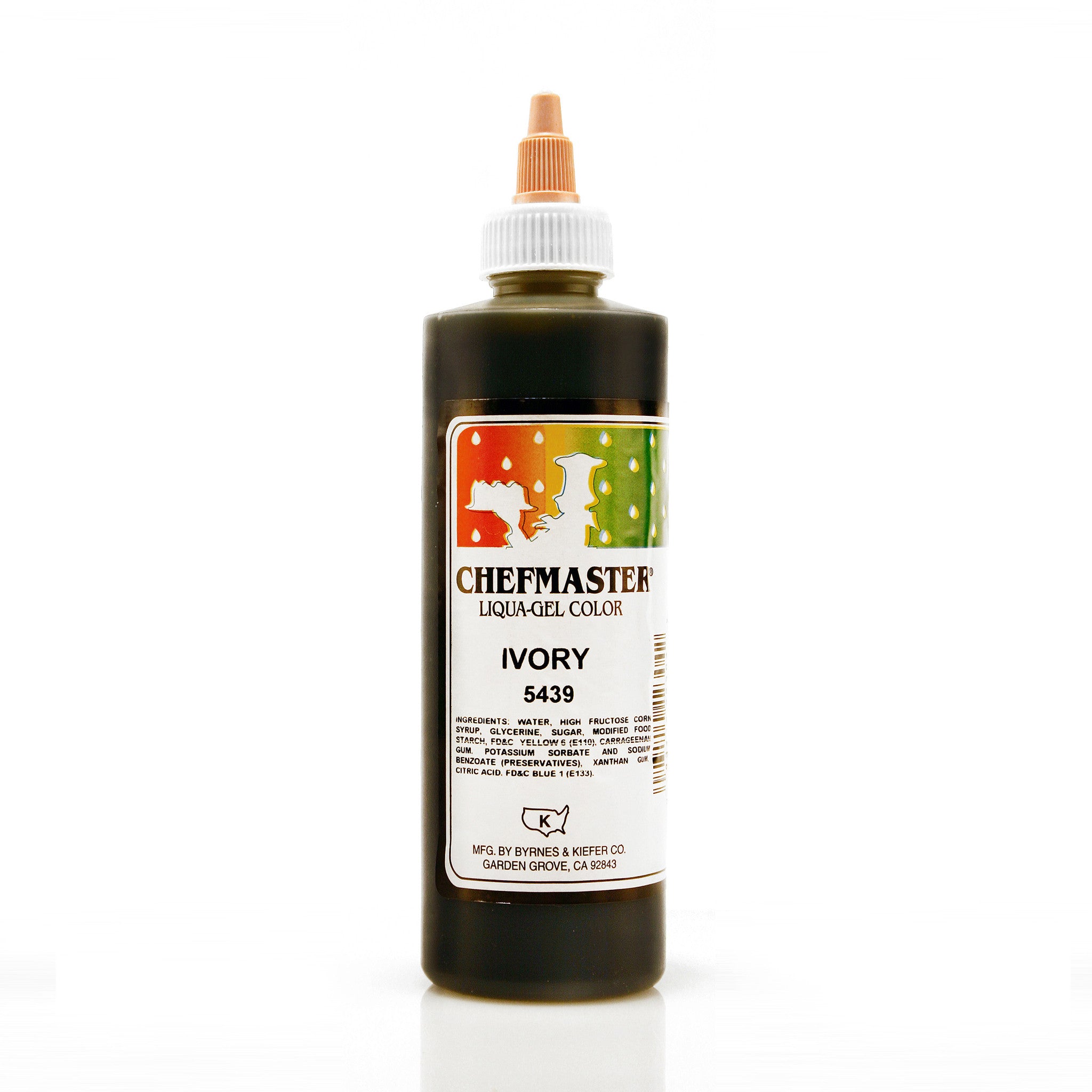 Chefmaster Ivory Color Liqua-Gel (10.5 oz Bottle)