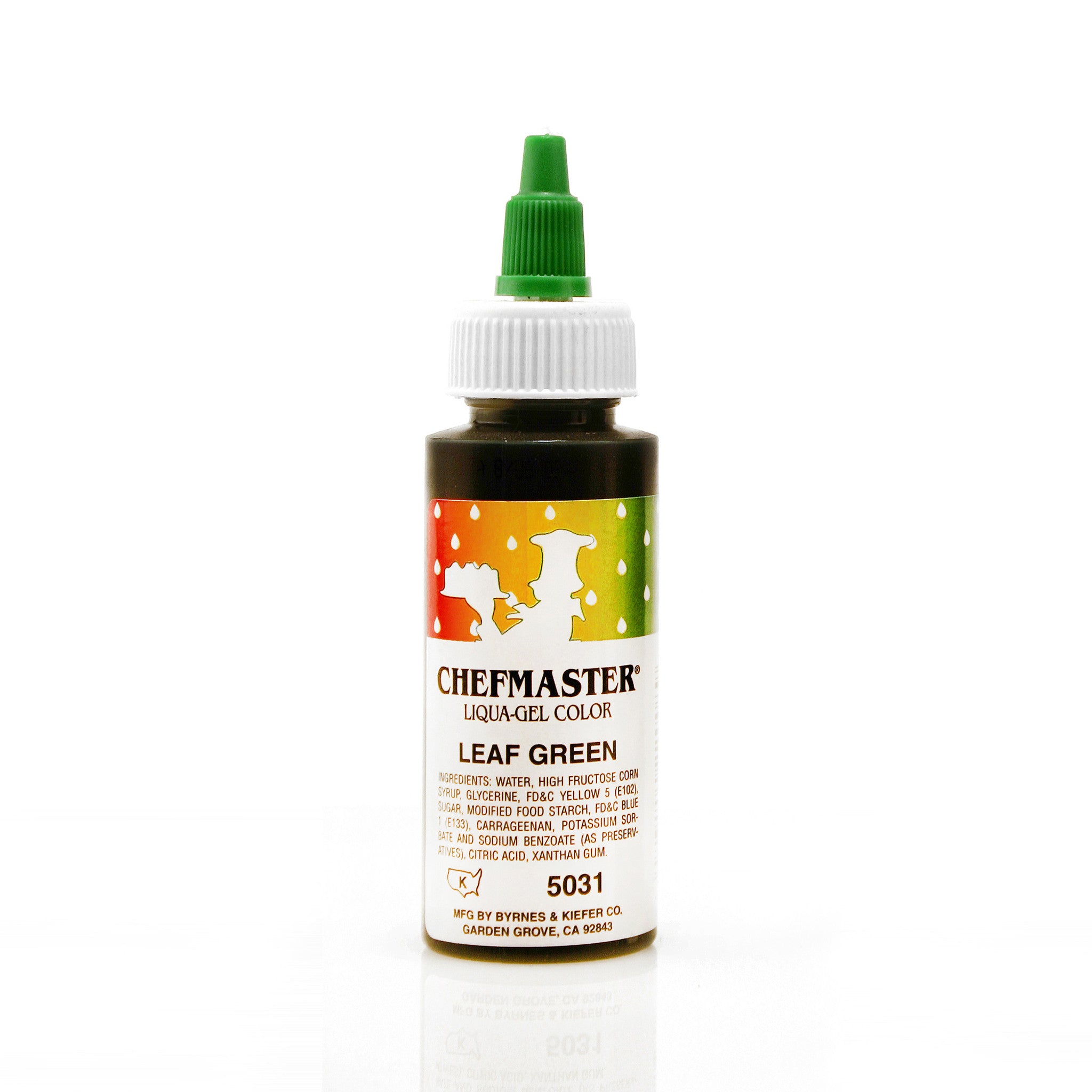 Chefmaster Leaf Green Color Liqua-Gel (2.3 oz Bottle)