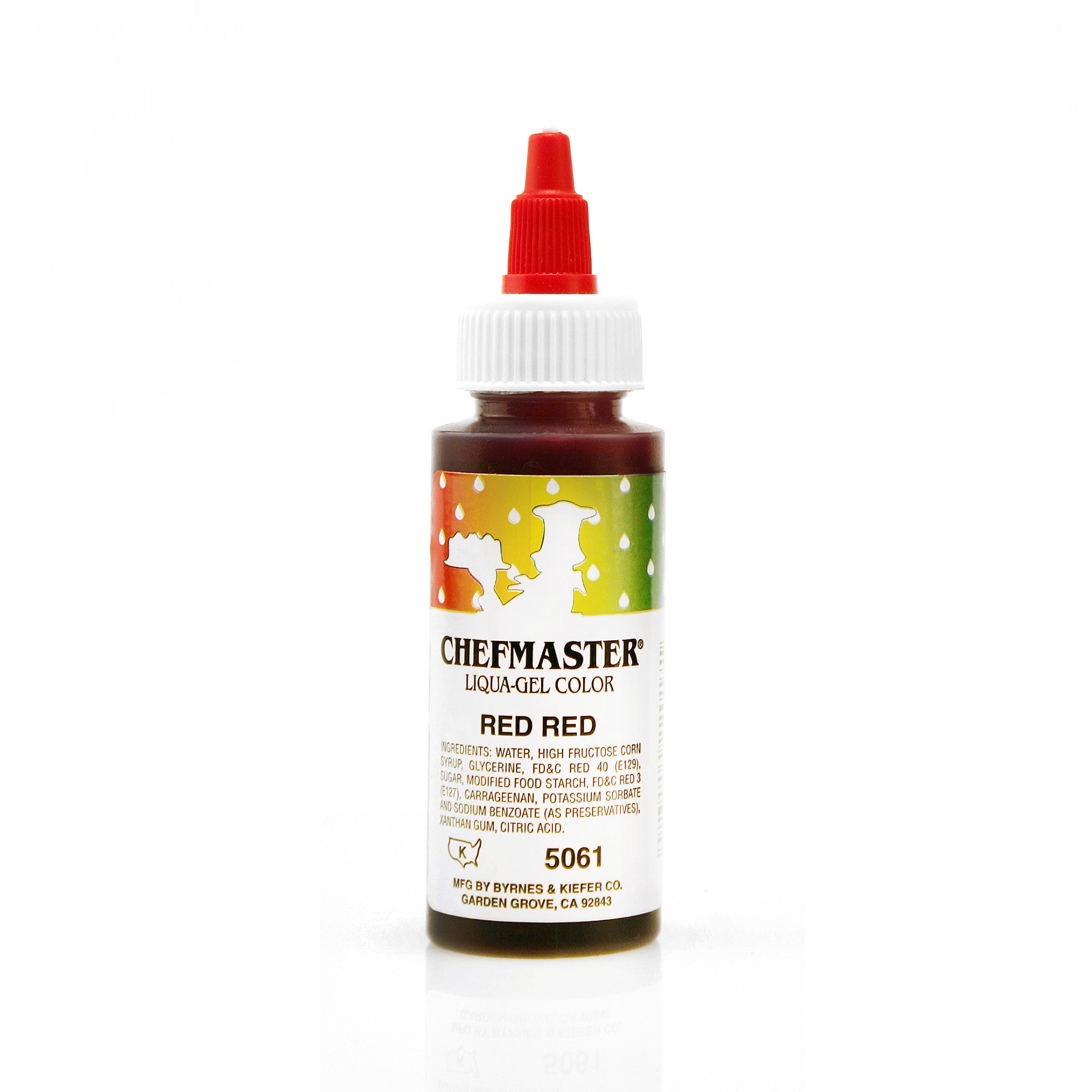 Chefmaster Red Red Color Liqua-Gel (2.3 oz Bottle)
