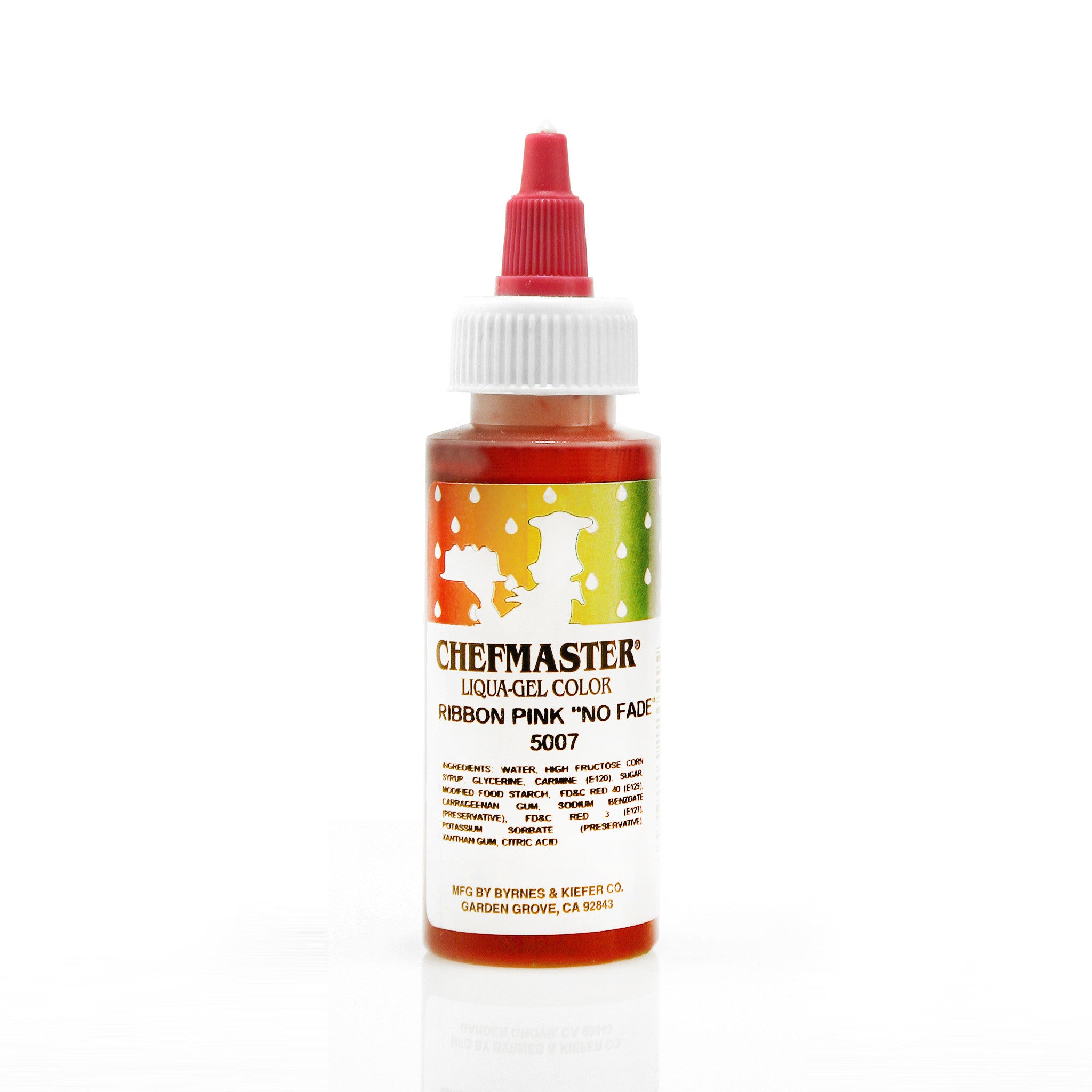Chefmaster Ribbon Pink No-Fade Color Liqua-Gel (2.3 oz Bottle)
