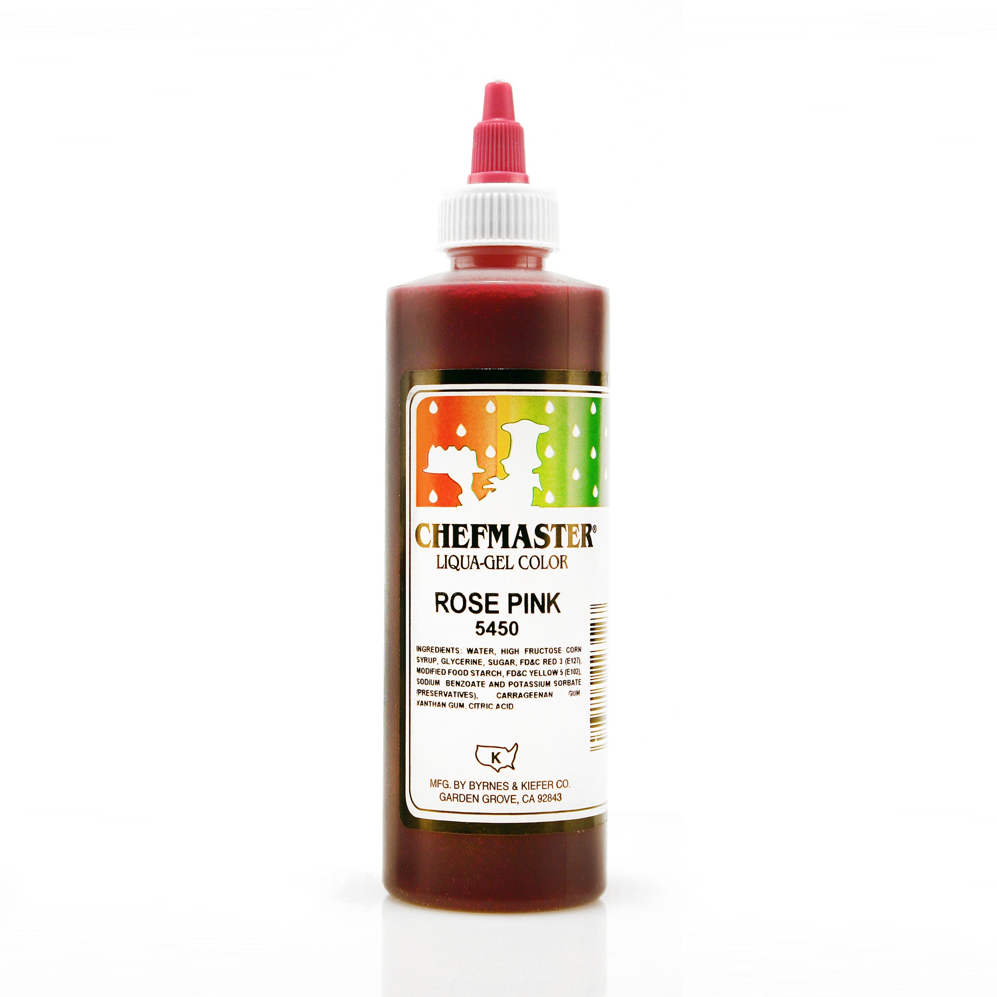 Chefmaster Rose Pink Color Liqua-Gel (10.5 oz Bottle)
