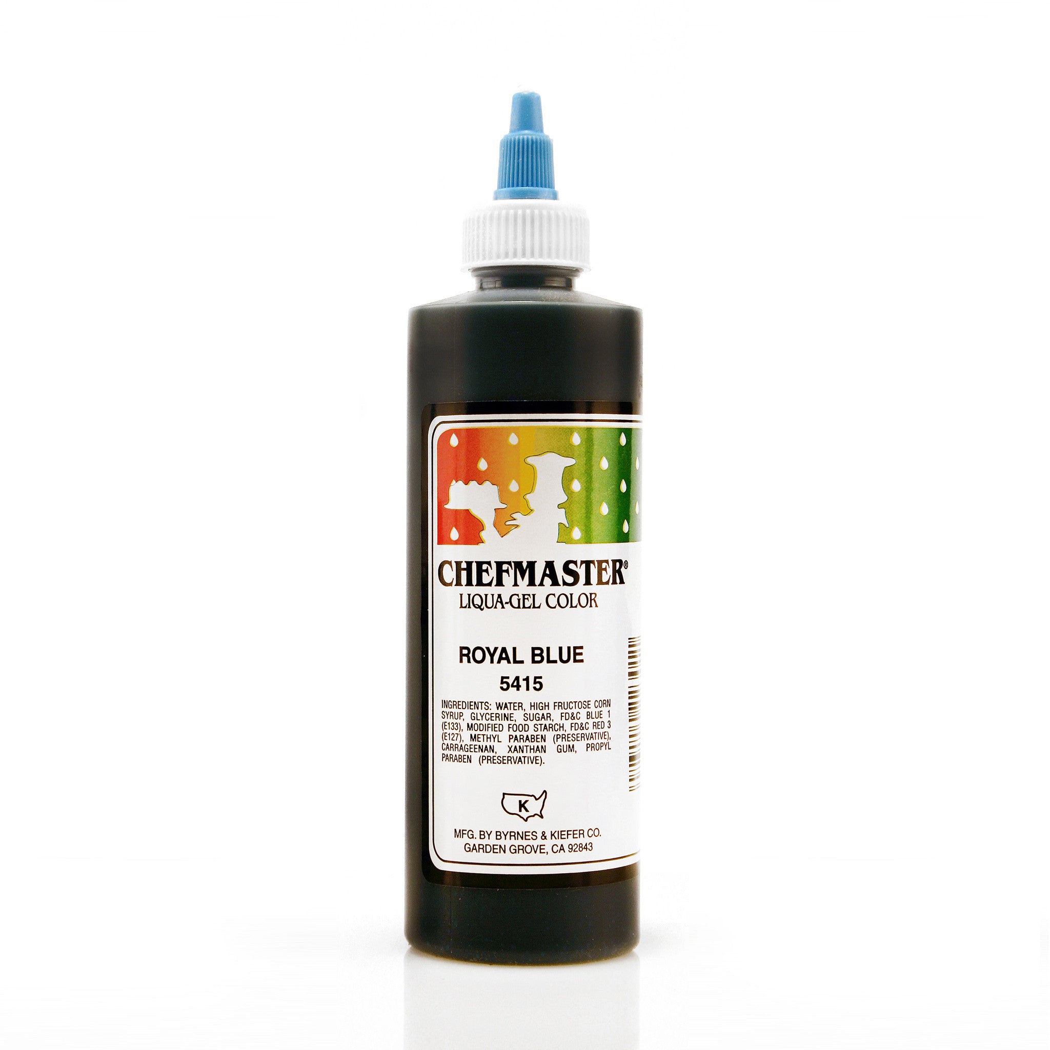 Chefmaster Royal Blue Color Liqua-Gel (10.5 oz Bottle)