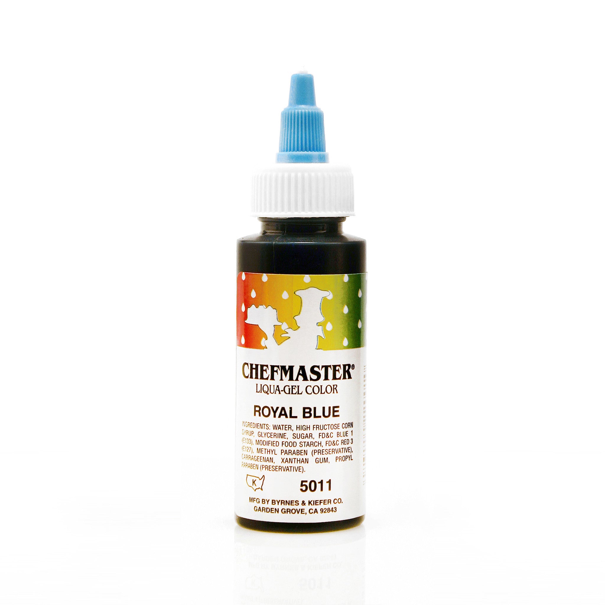 Chefmaster Royal Blue Color Liqua-Gel (2.3 oz Bottle)