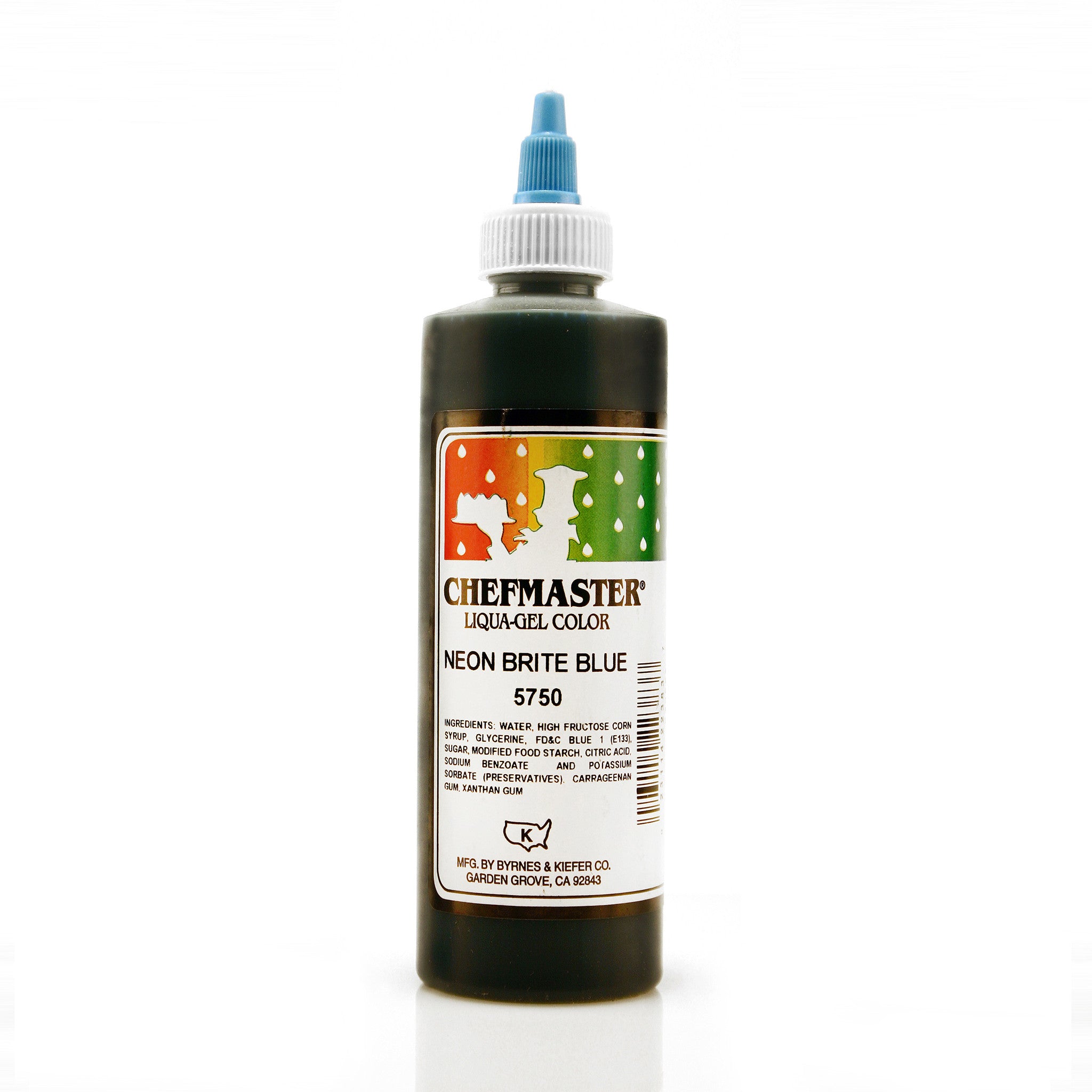 Chefmaster Neon Brite Blue Color Liqua-Gel (10.5 oz Bottle)