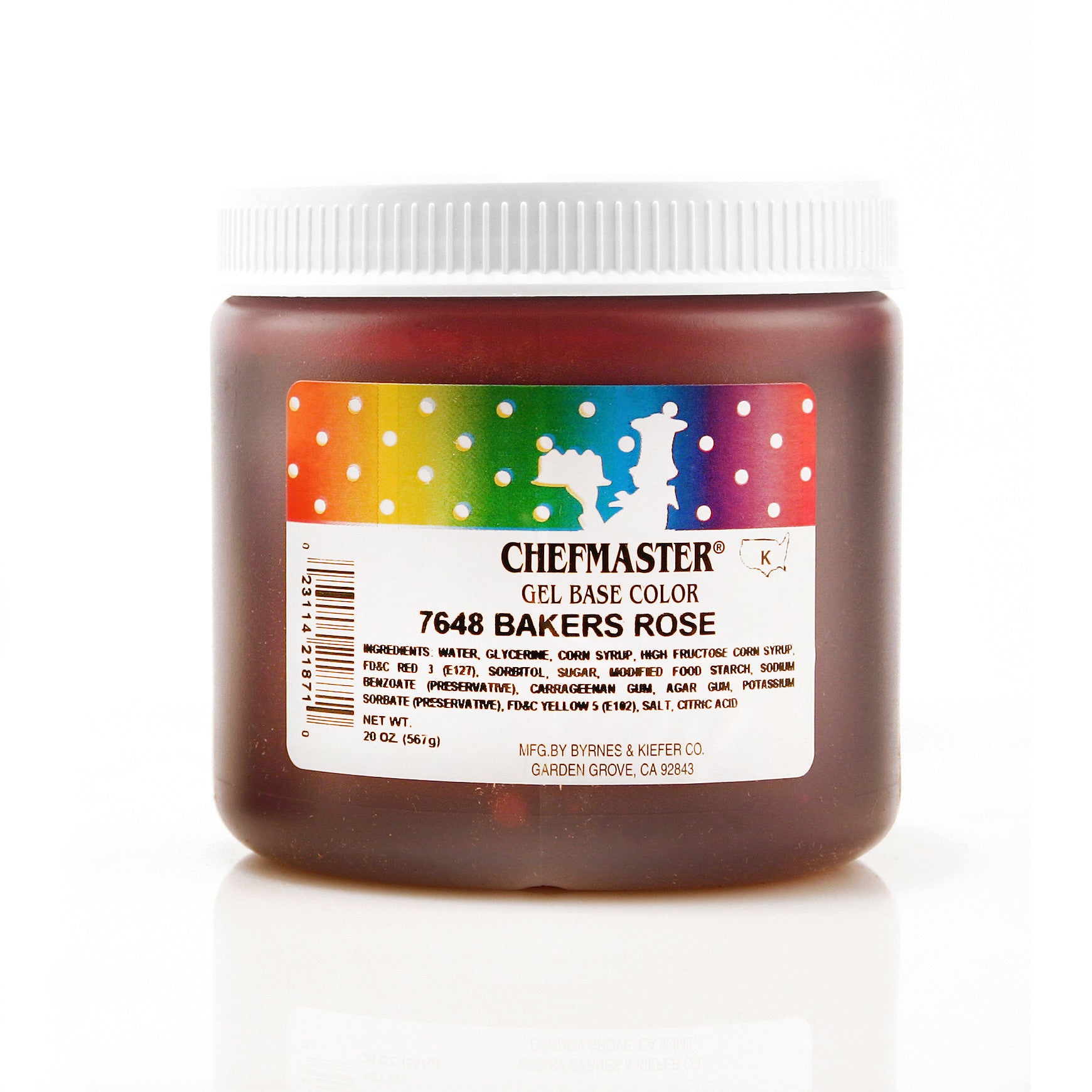 Chefmaster Bakers Rose Color Gel Base (20 oz Jar)