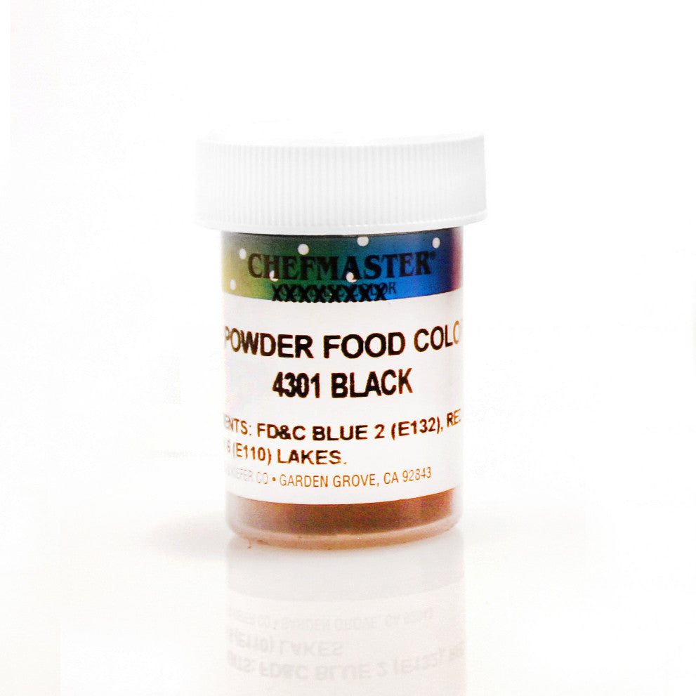Chefmaster Food Color Powder Black (3 Gram Jar)