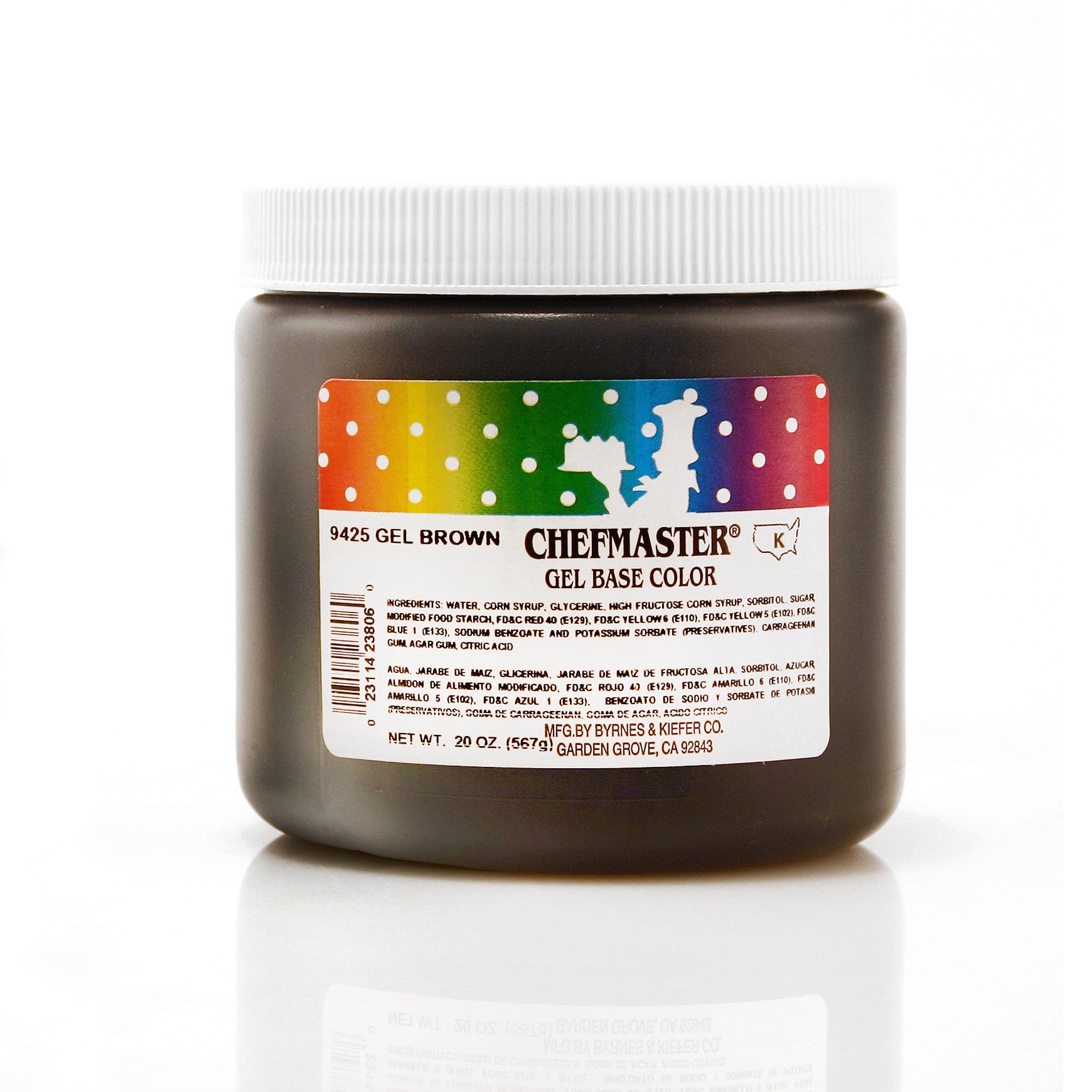 Chefmaster Brown Color Gel Base (20 oz Jar)