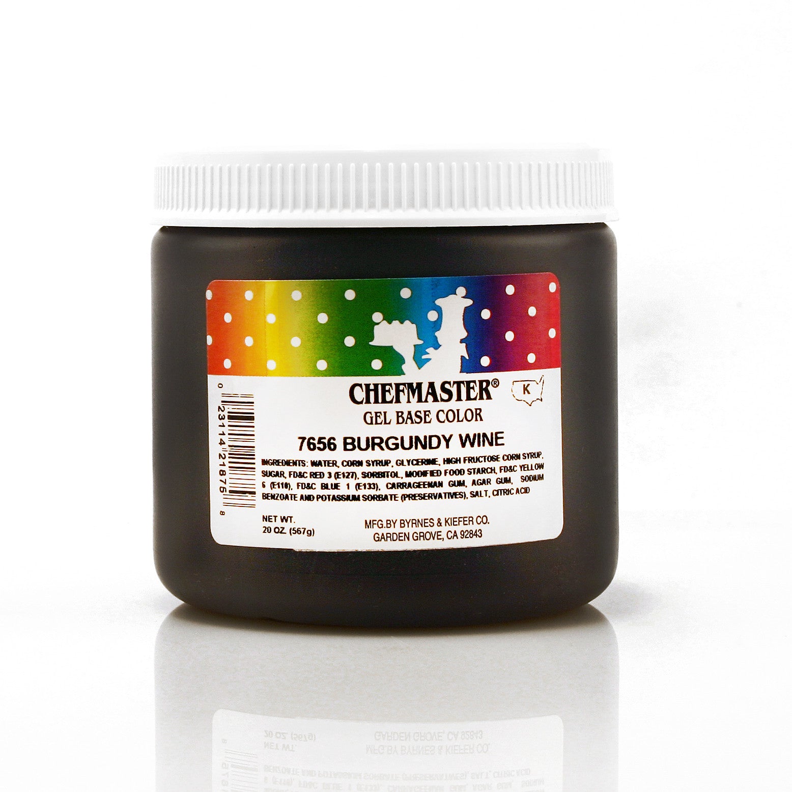 Chefmaster Burgundy Wine Color Gel Base (20 oz Jar)