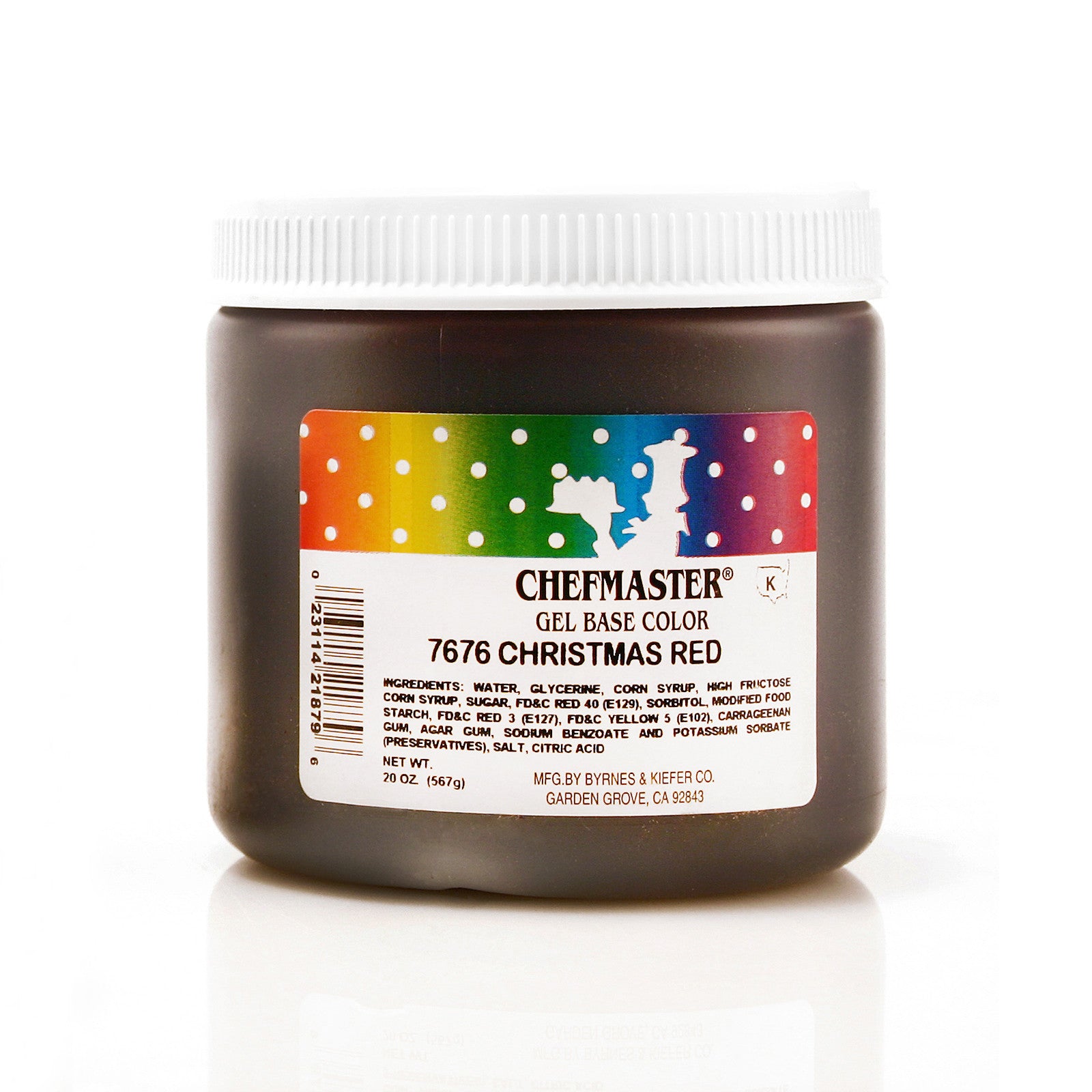 Chefmaster Christmas Red Color Gel Base (20 oz Jar)