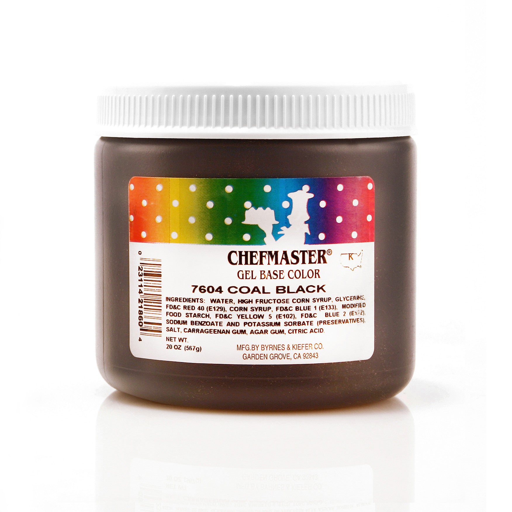 Chefmaster Coal Black Color Gel Base (20 oz Jar)