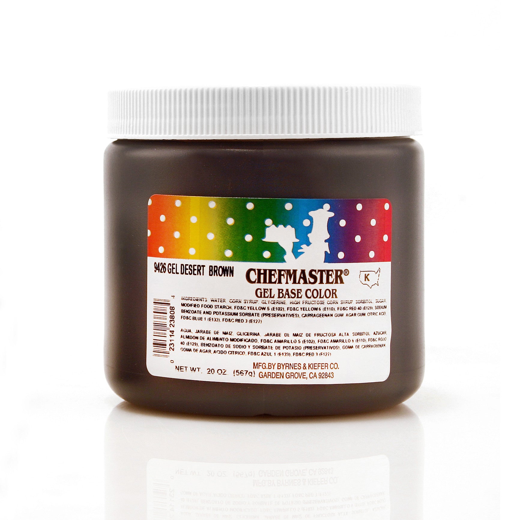 Chefmaster Desert Brown Color Gel Base (20 oz Jar)