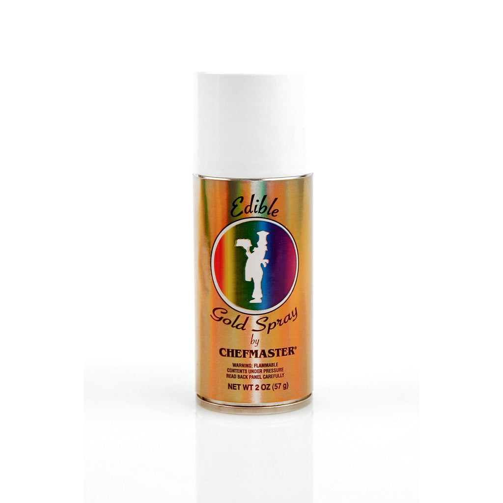 Chefmaster Edible Gold Color Spray (2 oz Can)