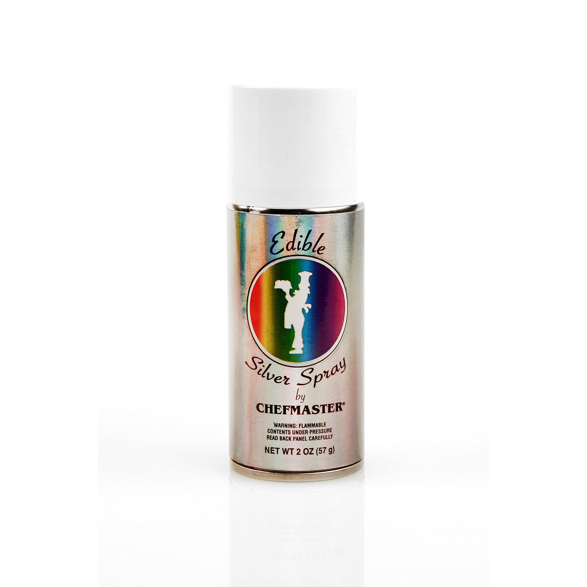 Chefmaster Edible Silver Color Spray (2 oz Can)