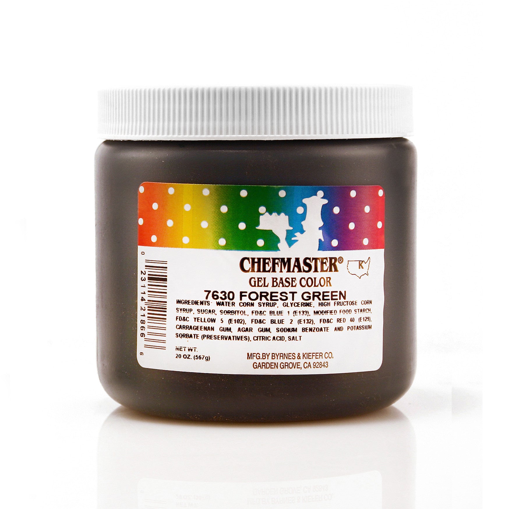 Chefmaster Forest Green Color Gel Base (20 oz Jar)