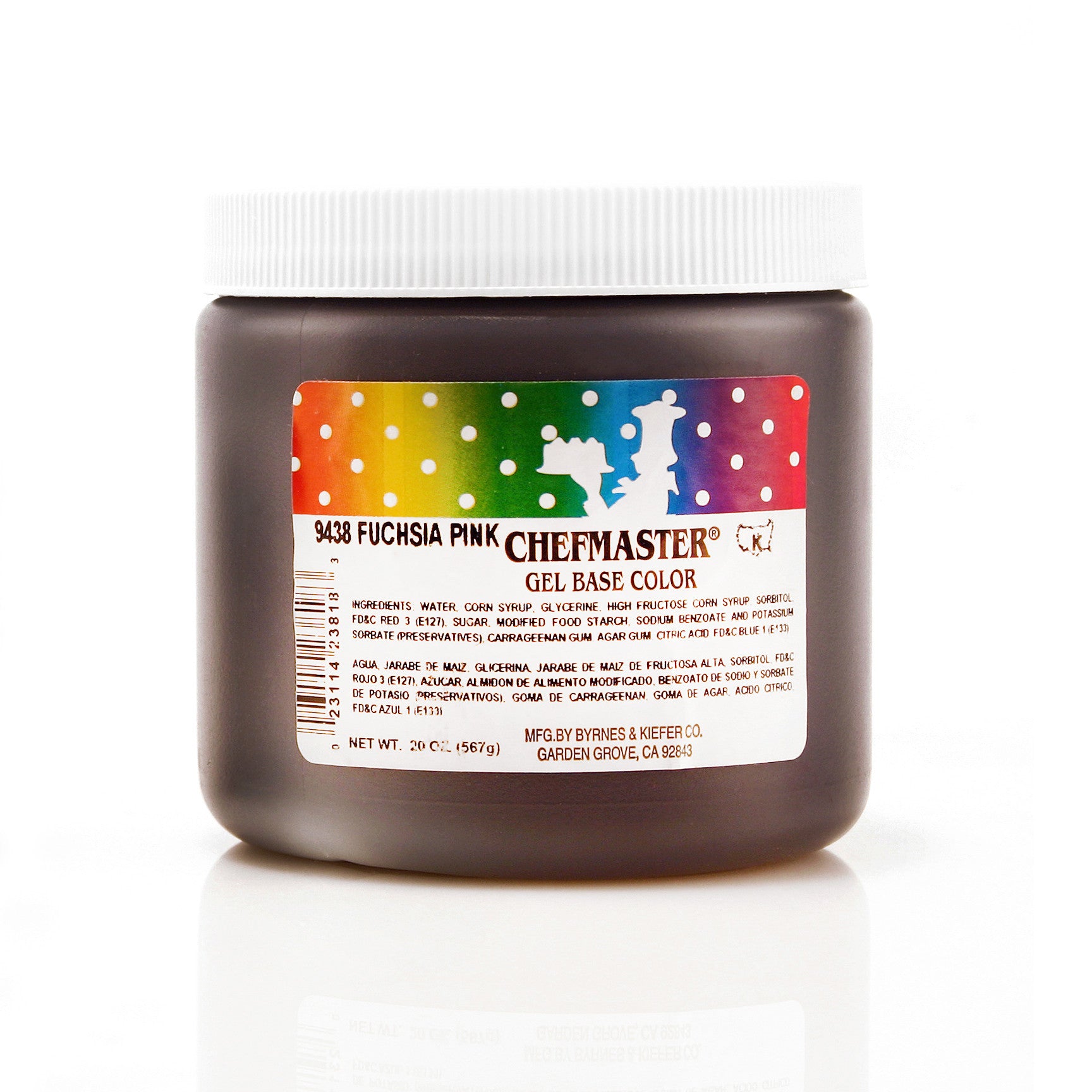 Chefmaster Fushia Pink Color Gel Base (20 oz Jar)