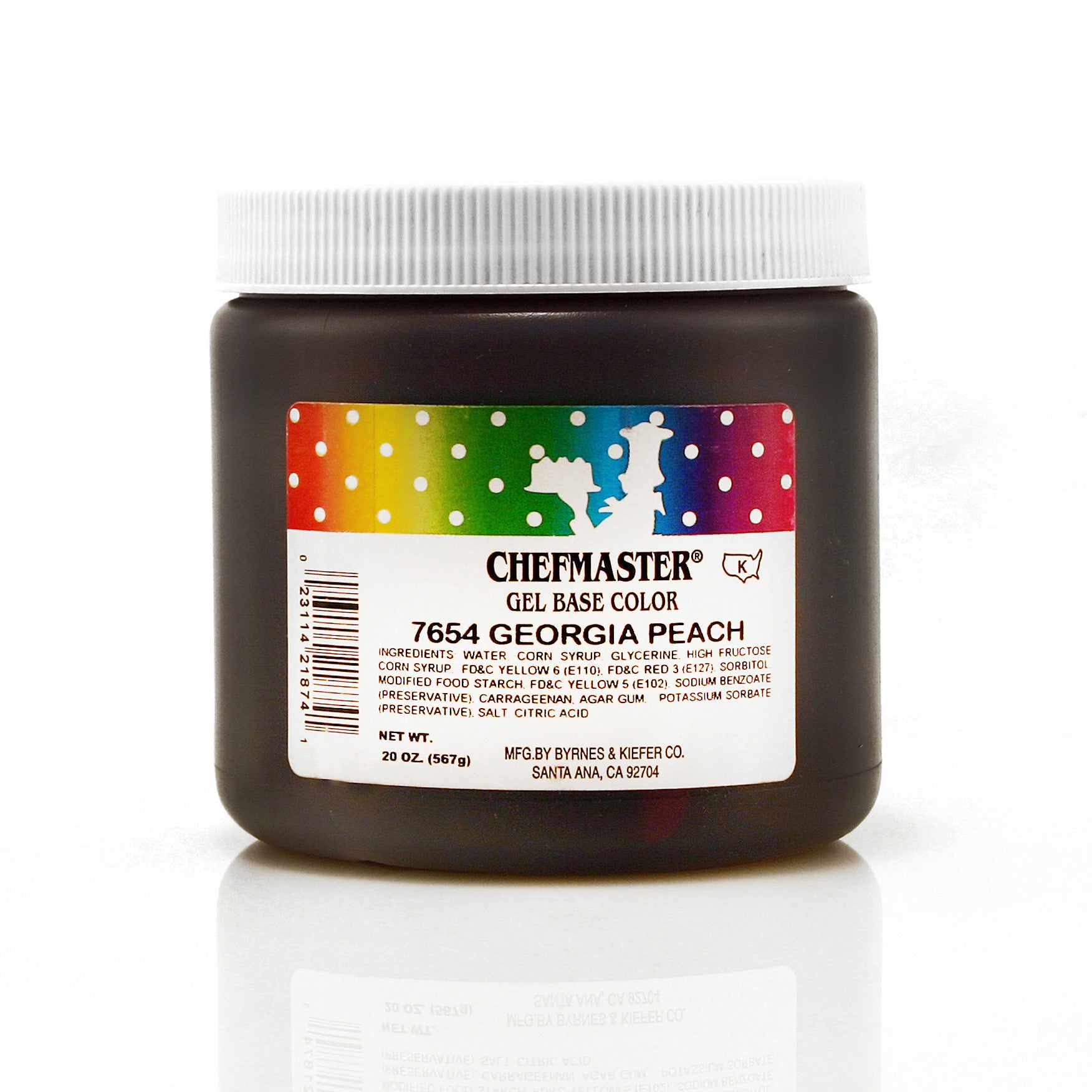Chefmaster Georgia Peach Color Gel Base (20 oz Jar)