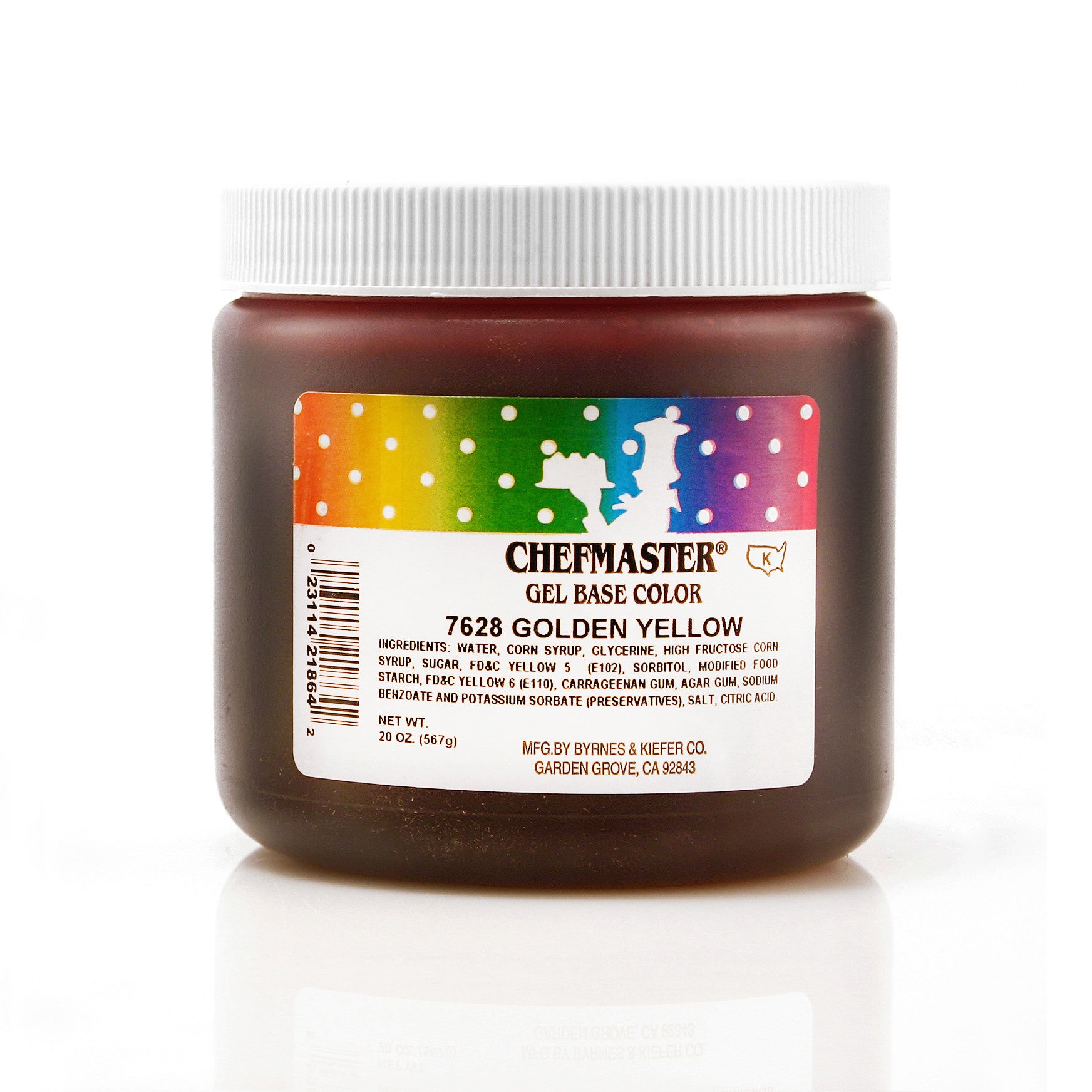 Chefmaster Golden Yelow Color Gel Base (20 oz Jar)