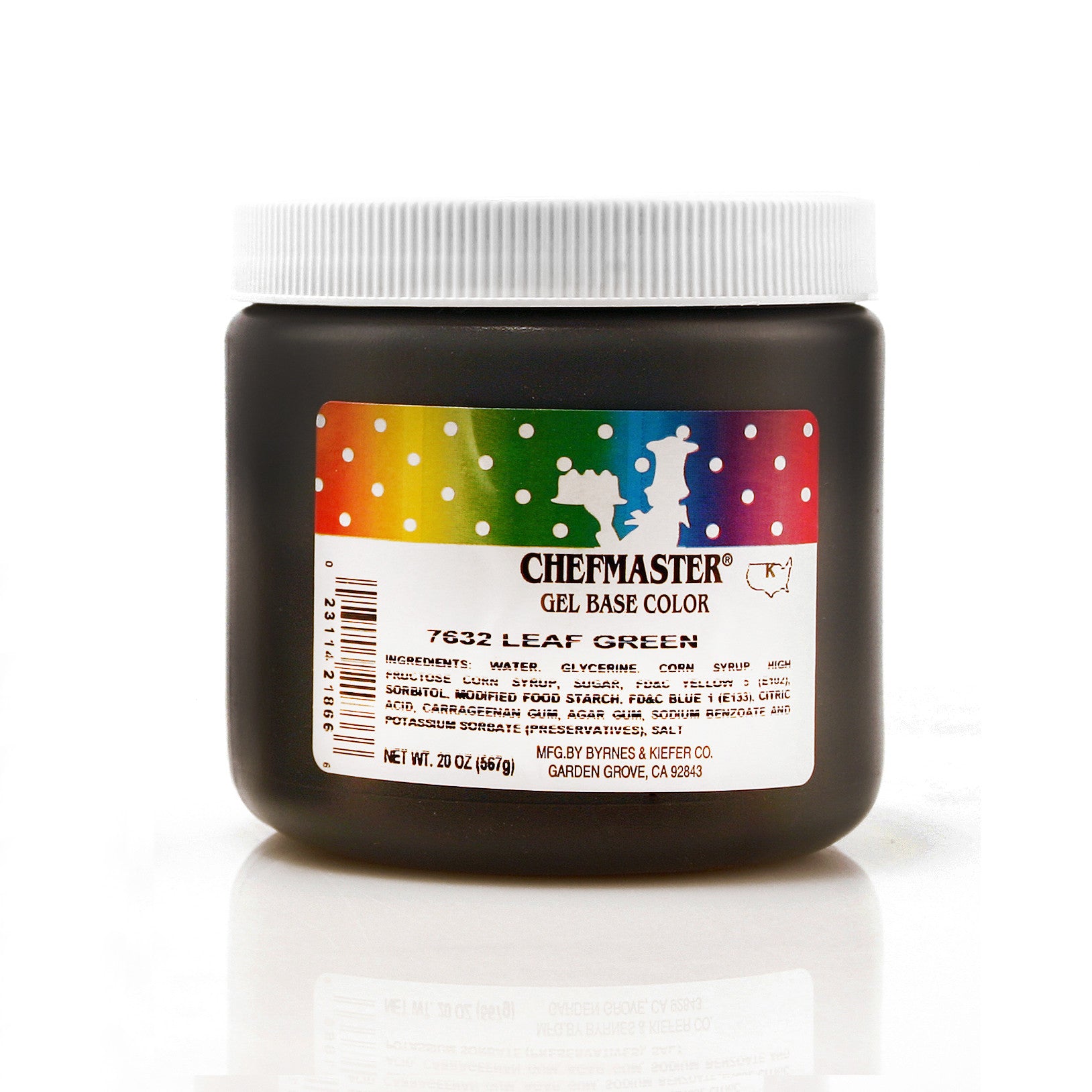 Chefmaster Leaf Green Color Gel Base (20 oz Jar)