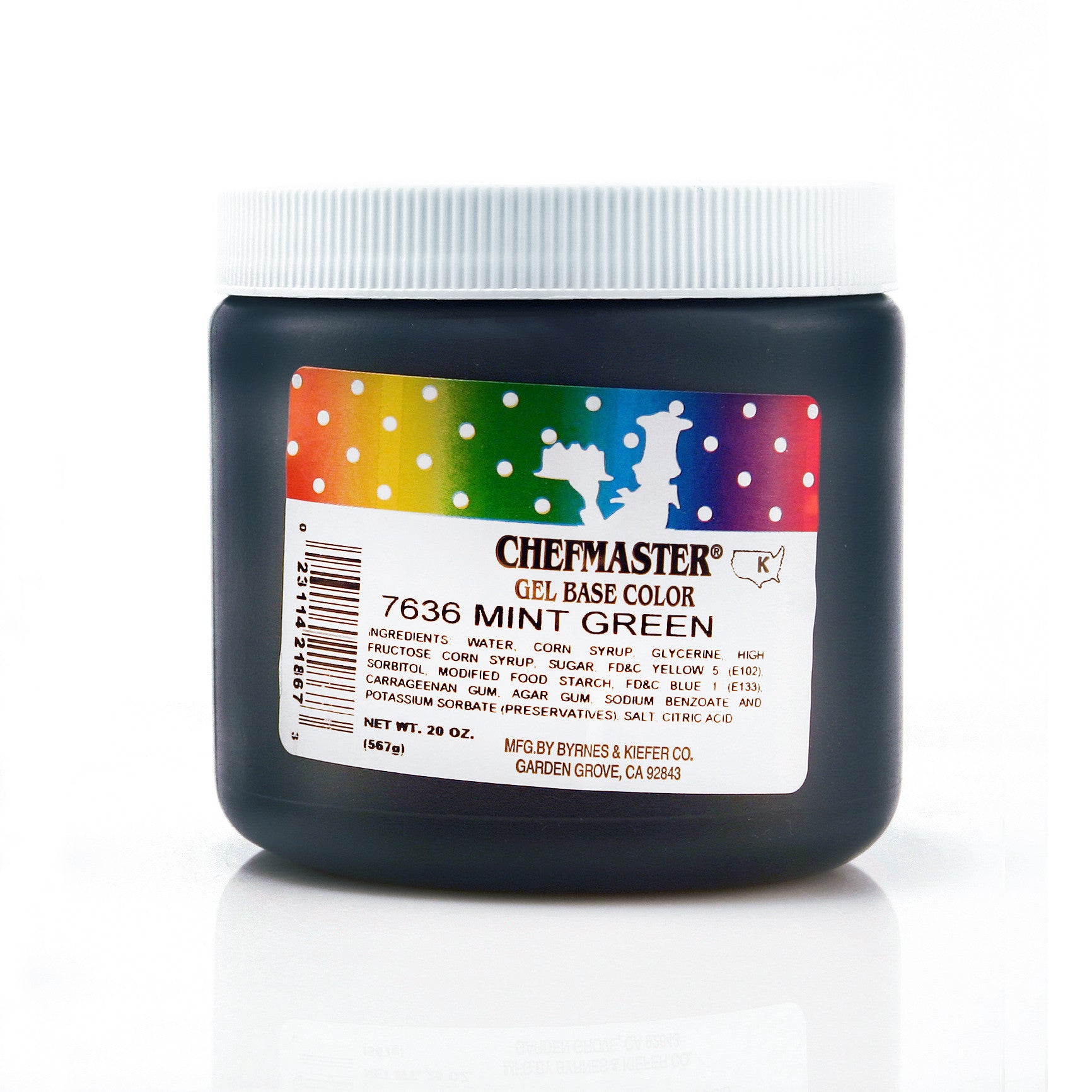 Chefmaster Mint Green Color Gel Base (20 oz Jar)