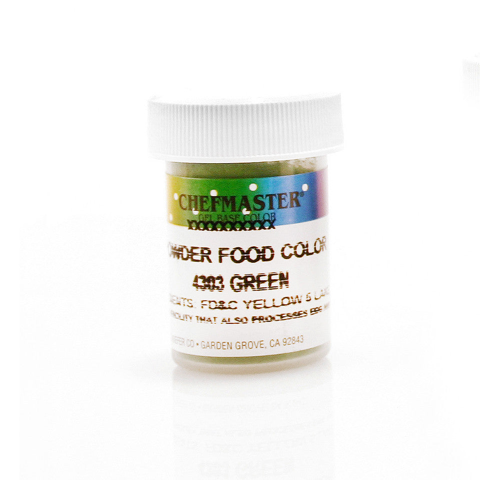 Chefmaster Powder Food Color Green (3 Gram Jar)
