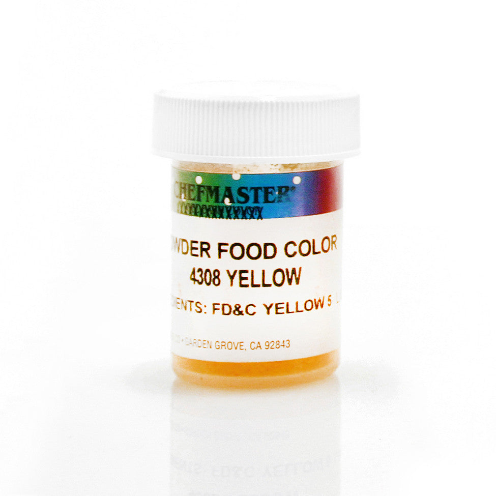 Chefmaster Powder Food Color Yellow (3 Gram Jar)