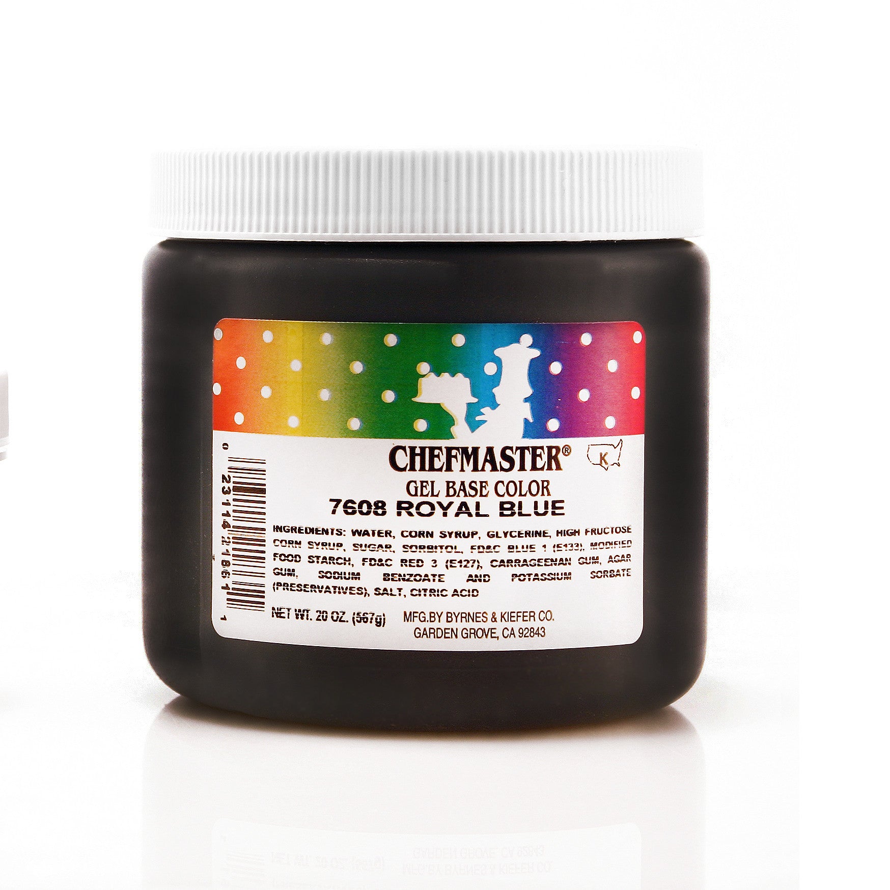 Chefmaster Royal Blue Color Gel Base (20 oz Jar)