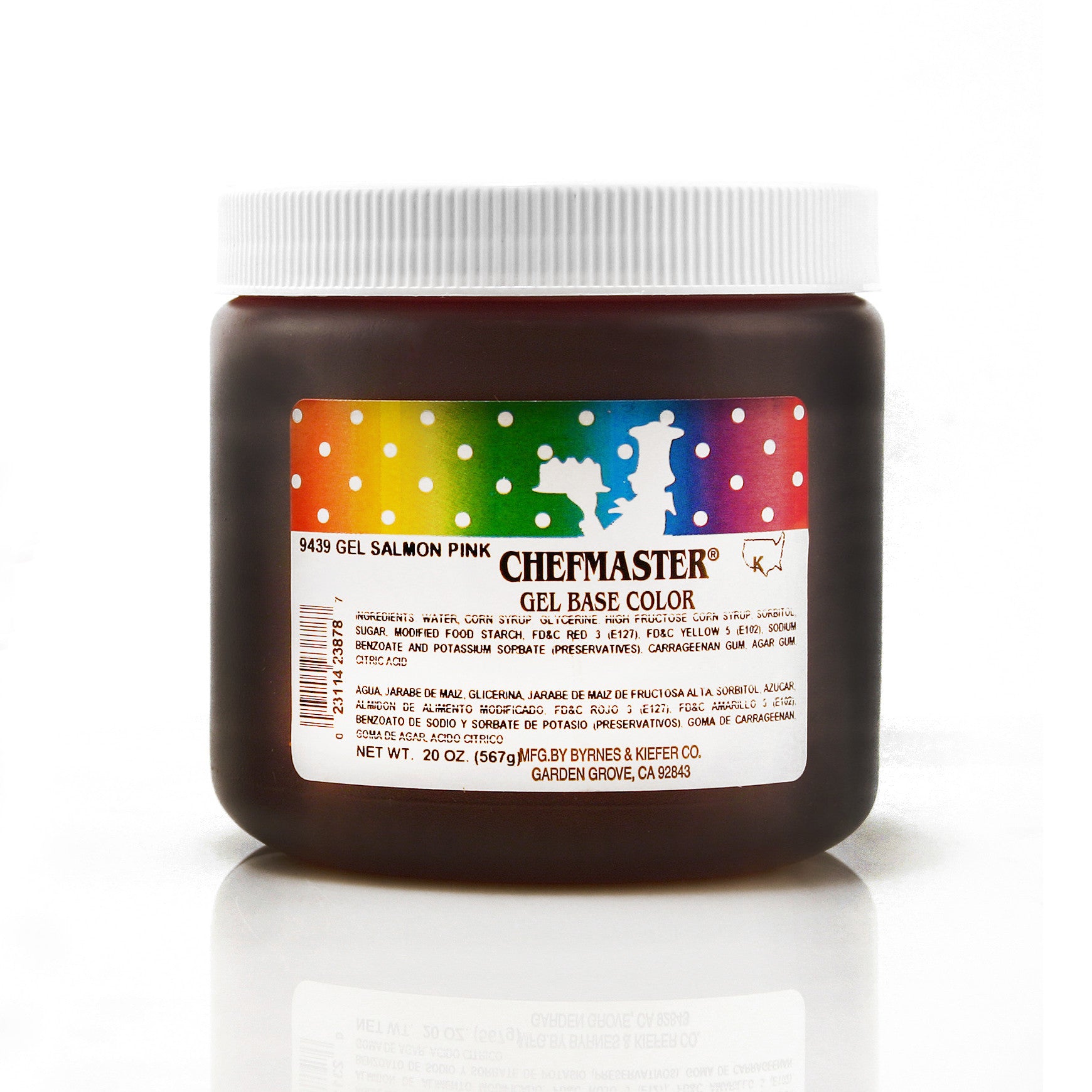 Chefmaster Salmon Pink Color Gel Base (20 oz Jar)