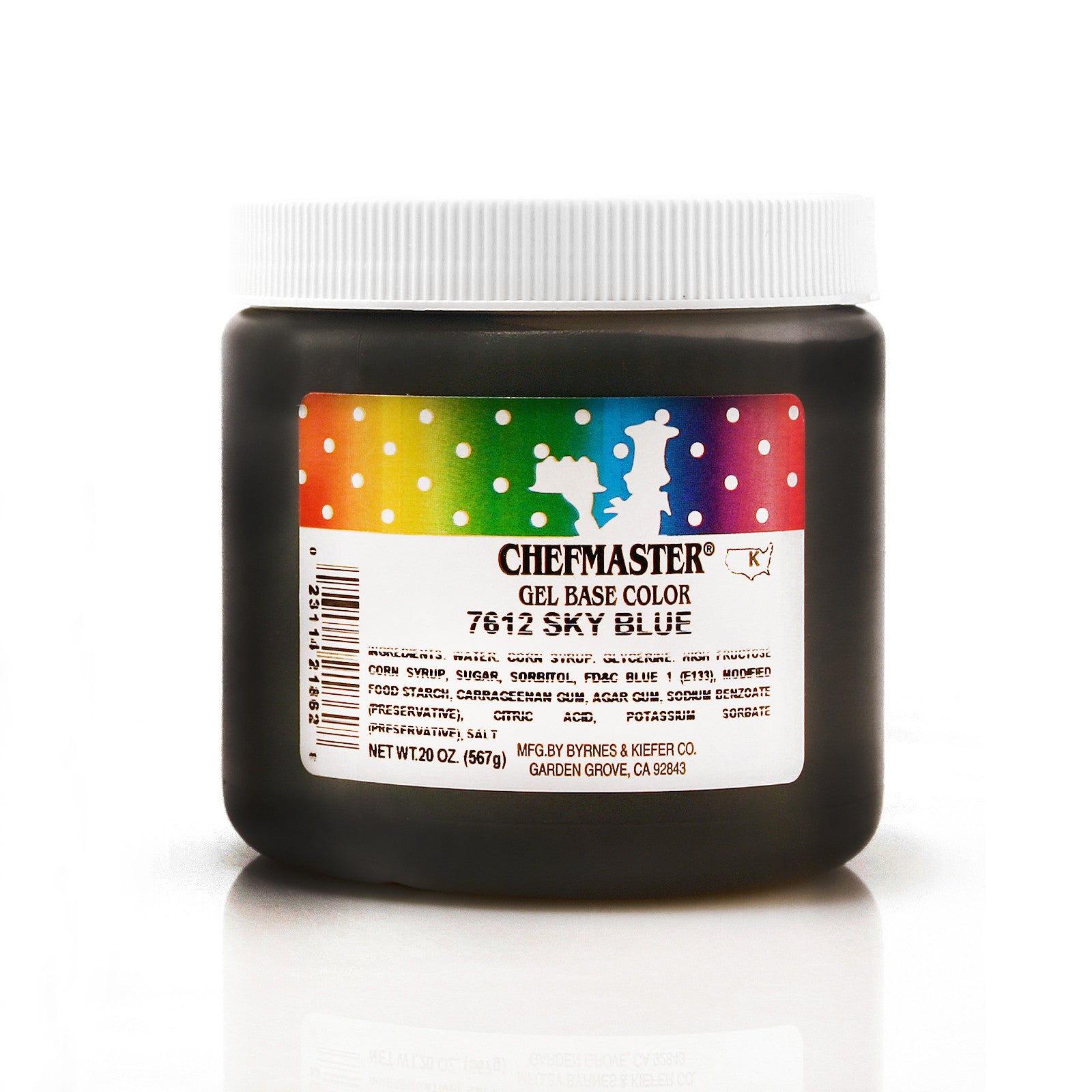 Chefmaster Sky Blue Color Gel Base (20 oz Jar)