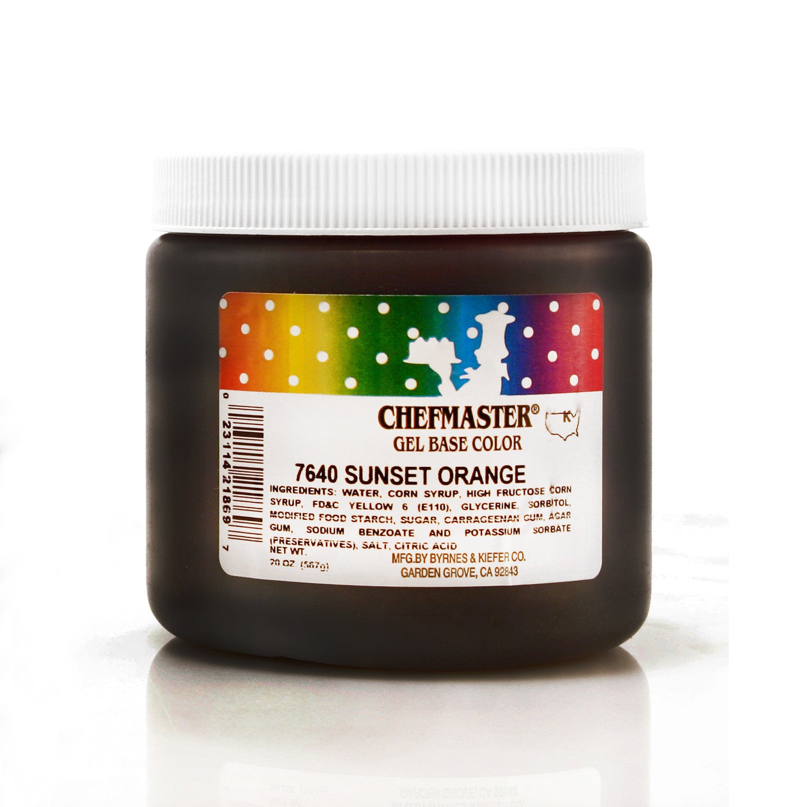 Chefmaster Sunset Orange Color Gel Base (20 oz Jar)