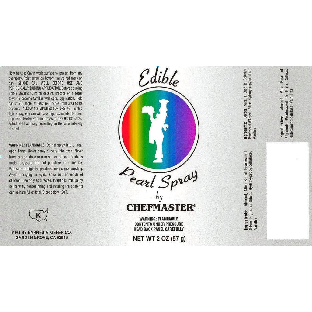 Chefmaster Edible Pearl Color Spray (2 oz Can)